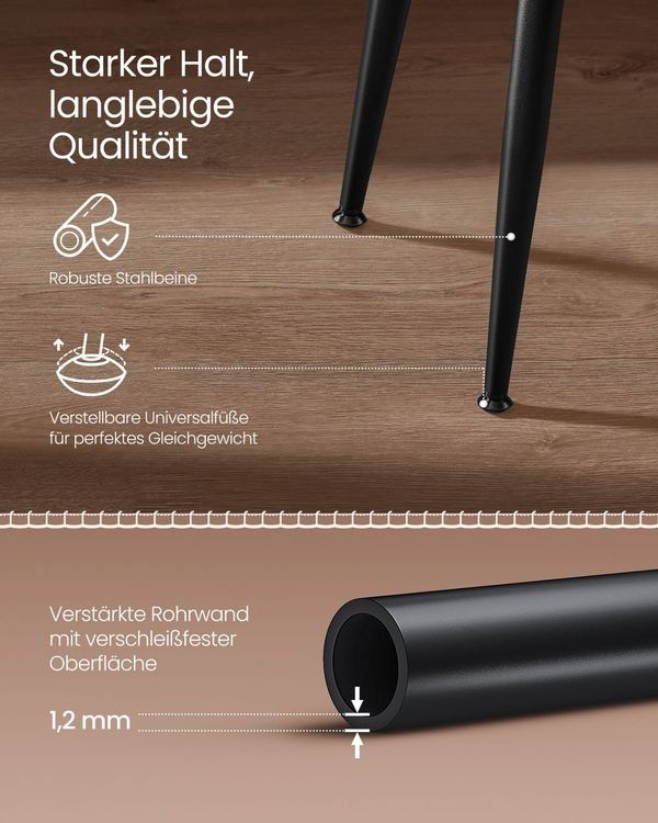 Sedie: Esszimmerstühle 2er Set Kunstleder Mid-Century ECCO – Nuovo e nell'imballaggio originale da Lachen SZ venduto da MAMORU-MOEBEL 4