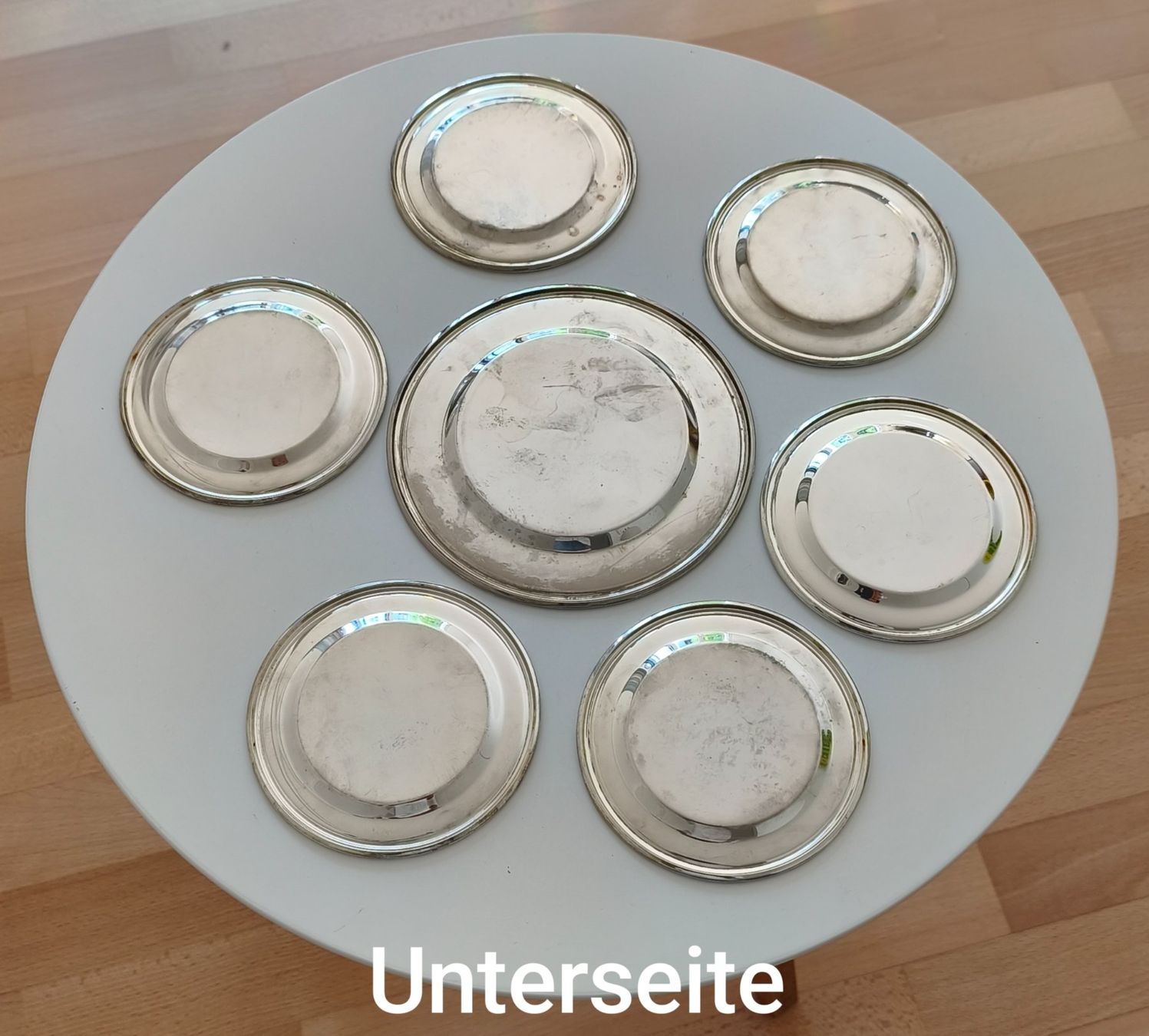 Untersetzer: 7 versilberte Untersetzer, fairer Versand – Gebraucht aus Zürich von Tanteemma369 5