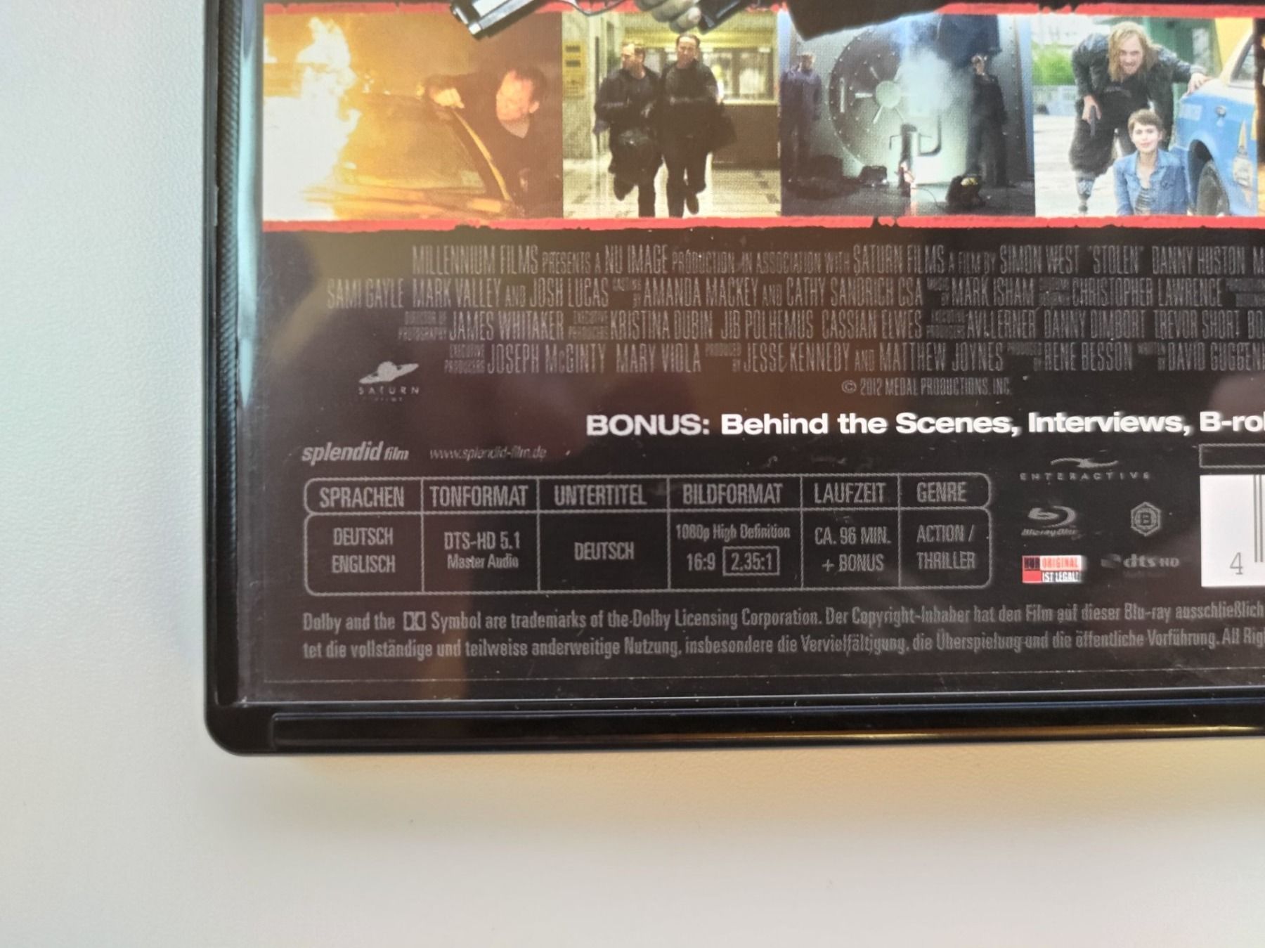 Tutti i DVDs: STOLEN – Usato da Liestal venduto da Kratzilla 3