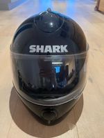 SHARK Full-Face Motorcycle Helmet - Size Medium - Black