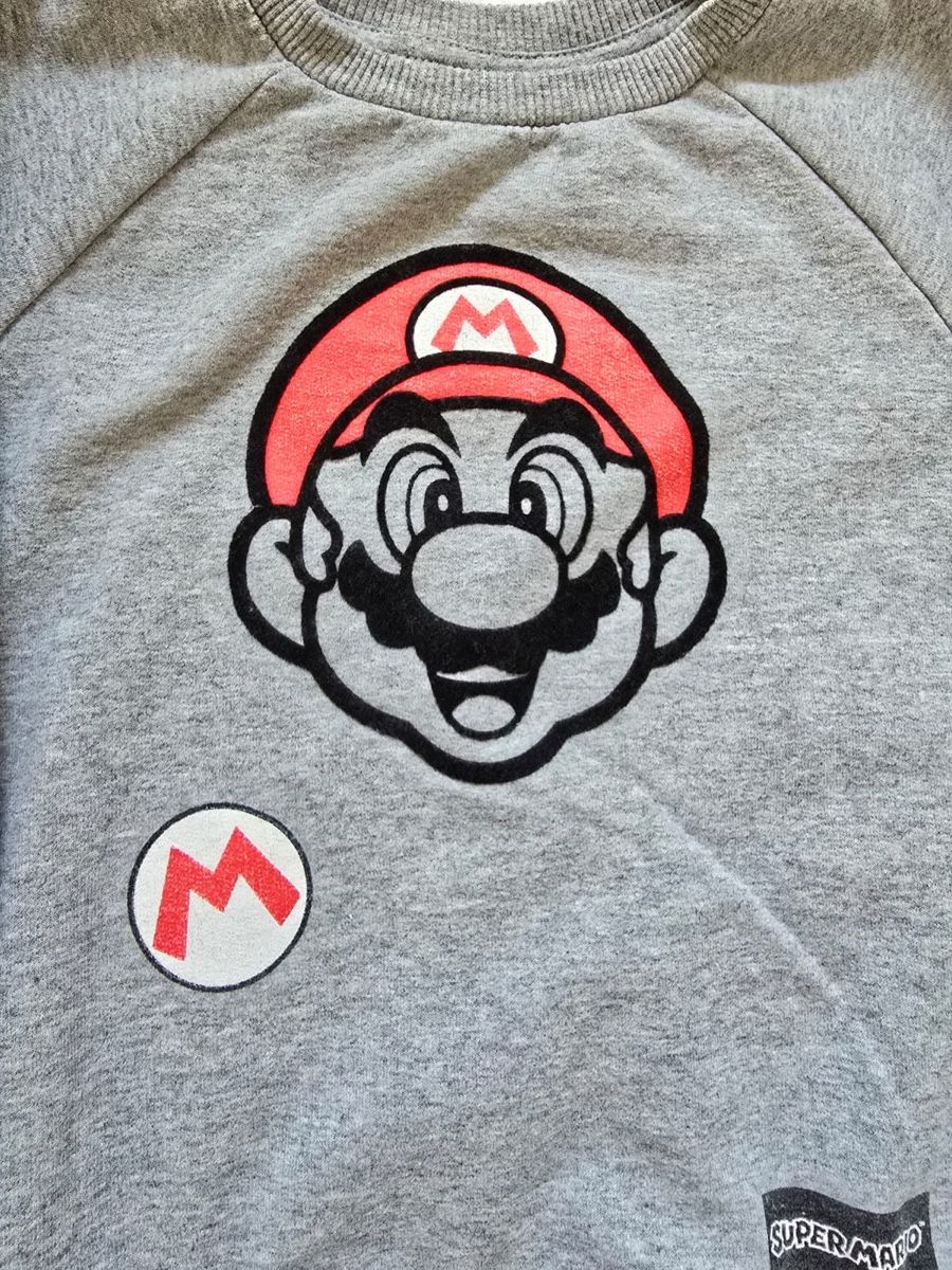 Pullover & Sweatshirts: Super Mario Pullover grau Grösse 116 gebrauchter Zustand – Gebraucht aus Tecknau von nor_npk6 4