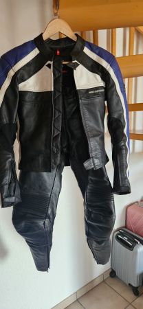 DAMEN MOTORRAD LEDER KOMBI 2 TEILIG GR. 38