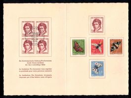 Pro Juventute Geschenk Folder 1955, kleine Auflage !