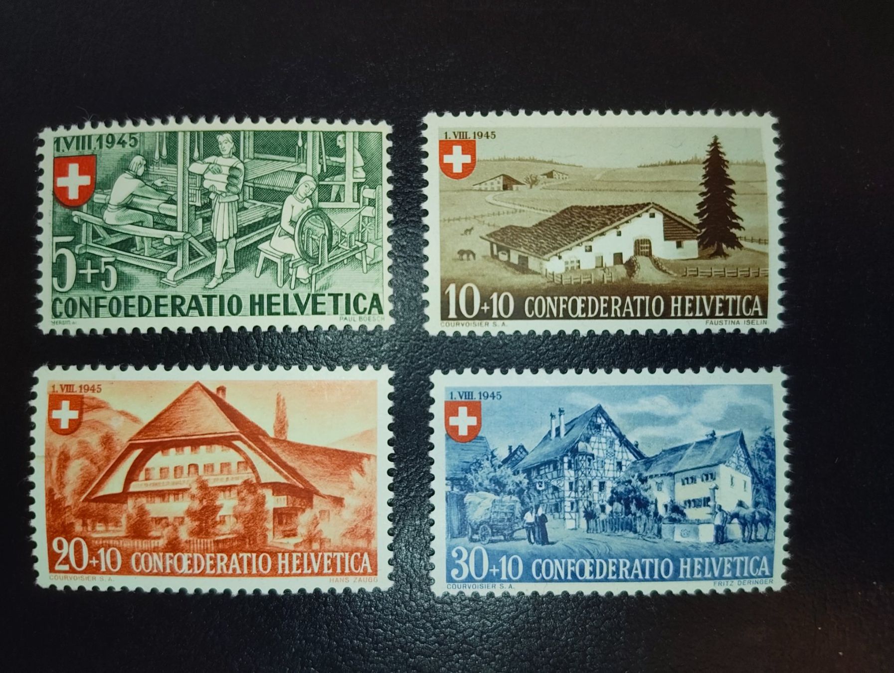 Tutti i francobolli: CH Pro Patria B26, B27, B28, B29 Postfrisch – Usato da Adliswil venduto da Swiss_Coolio