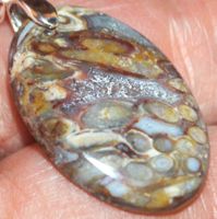 Anhänger L-5973– Marokkanischer Nahtachat Cabochon ca. 30x20
