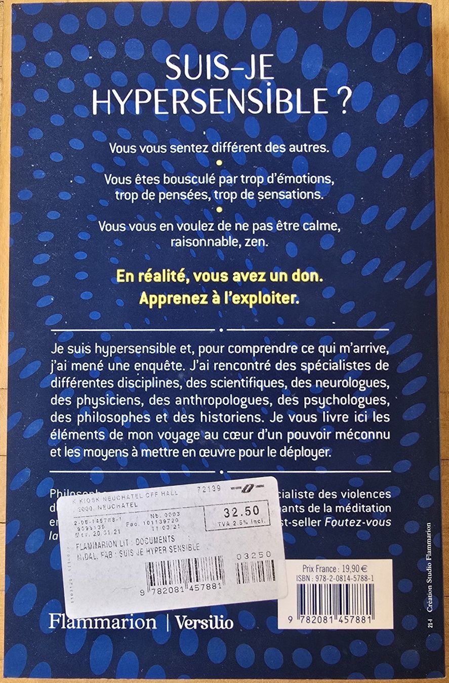 Libri: Fabrice Midal : Suis-je hypersensible ? – Usato da Froideville venduto da xXSebastienXx 1