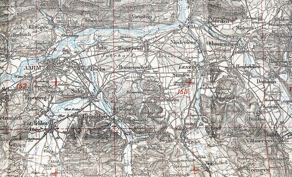 Cartine & Atlanti: Topografische Karte Aarau 1931 – Usato da Bern venduto da Maccalvin 3