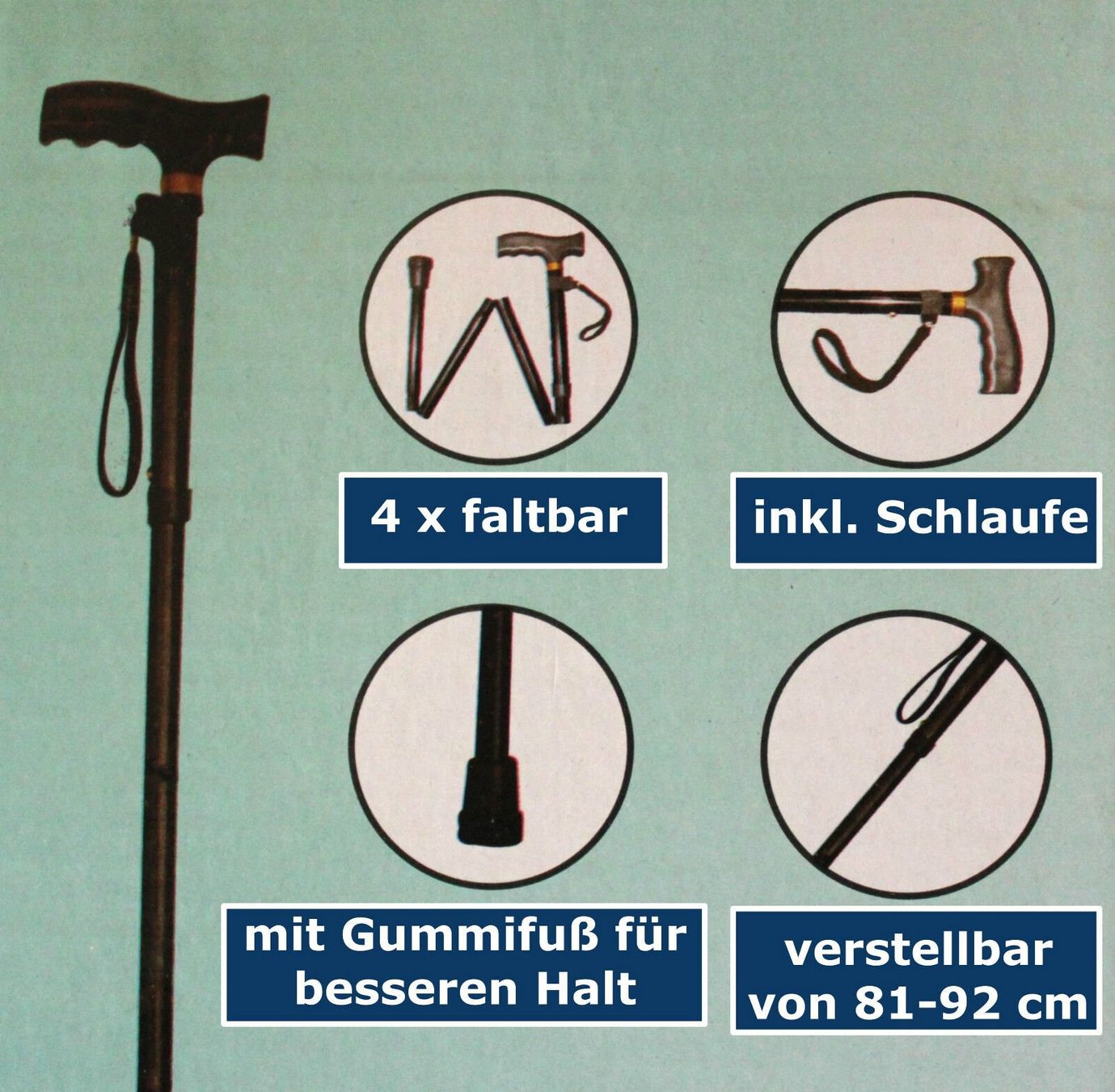 Gehhilfen: Gehstock KLAPPBAR Gehhilfe – Neu und originalverpackt aus Vinelz von AlexNetti007 3