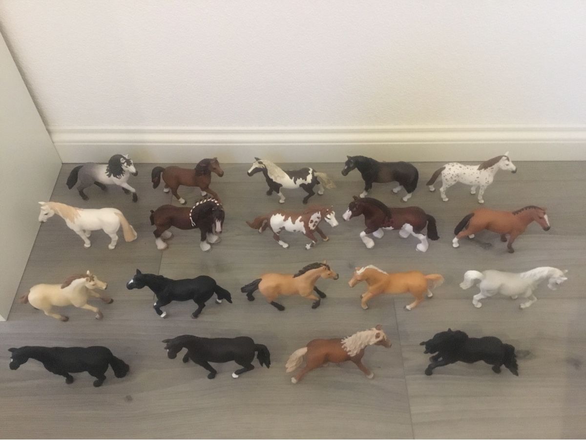 Schleich Statuette: Schleich Pferde Sammlung – 19 Figuren – Usato da Remetschwil venduto da Boerga