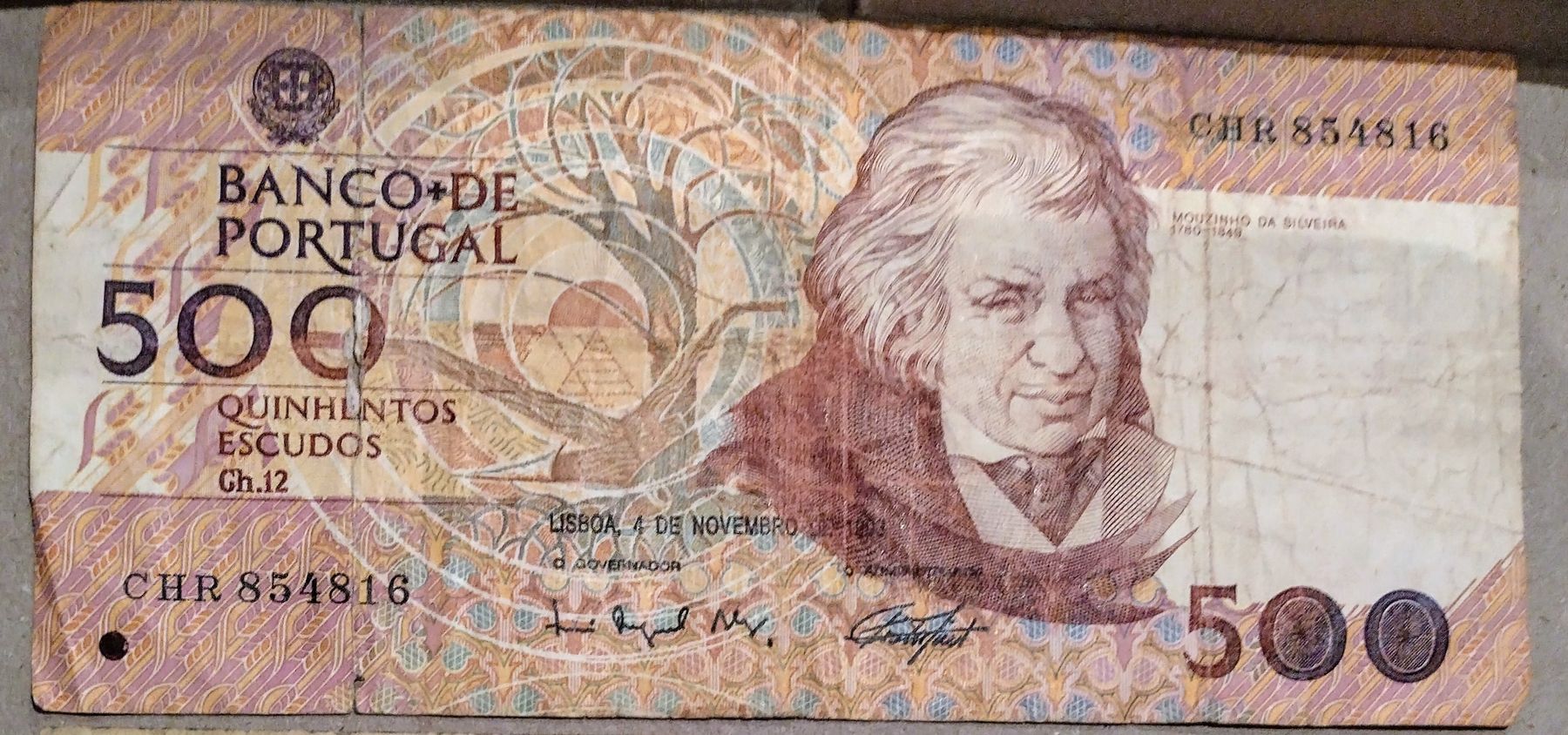 Banconote: Portugal 500 Escudos Note, – Difettoso da Steinhausen venduto da MuRaTo