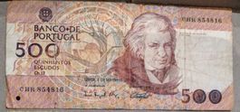 Portugal 500 Escudos Note,