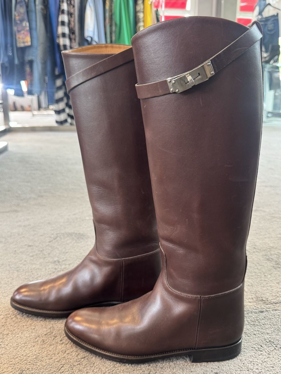 Hermès Scarpe da donna: Hermès Brown Leather Boots  – Usato da Wallisellen venduto da san_c892 4