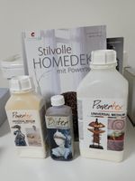 Powertex Set - Stone Art Cellulose, Medium, Bister, 2 Bücher