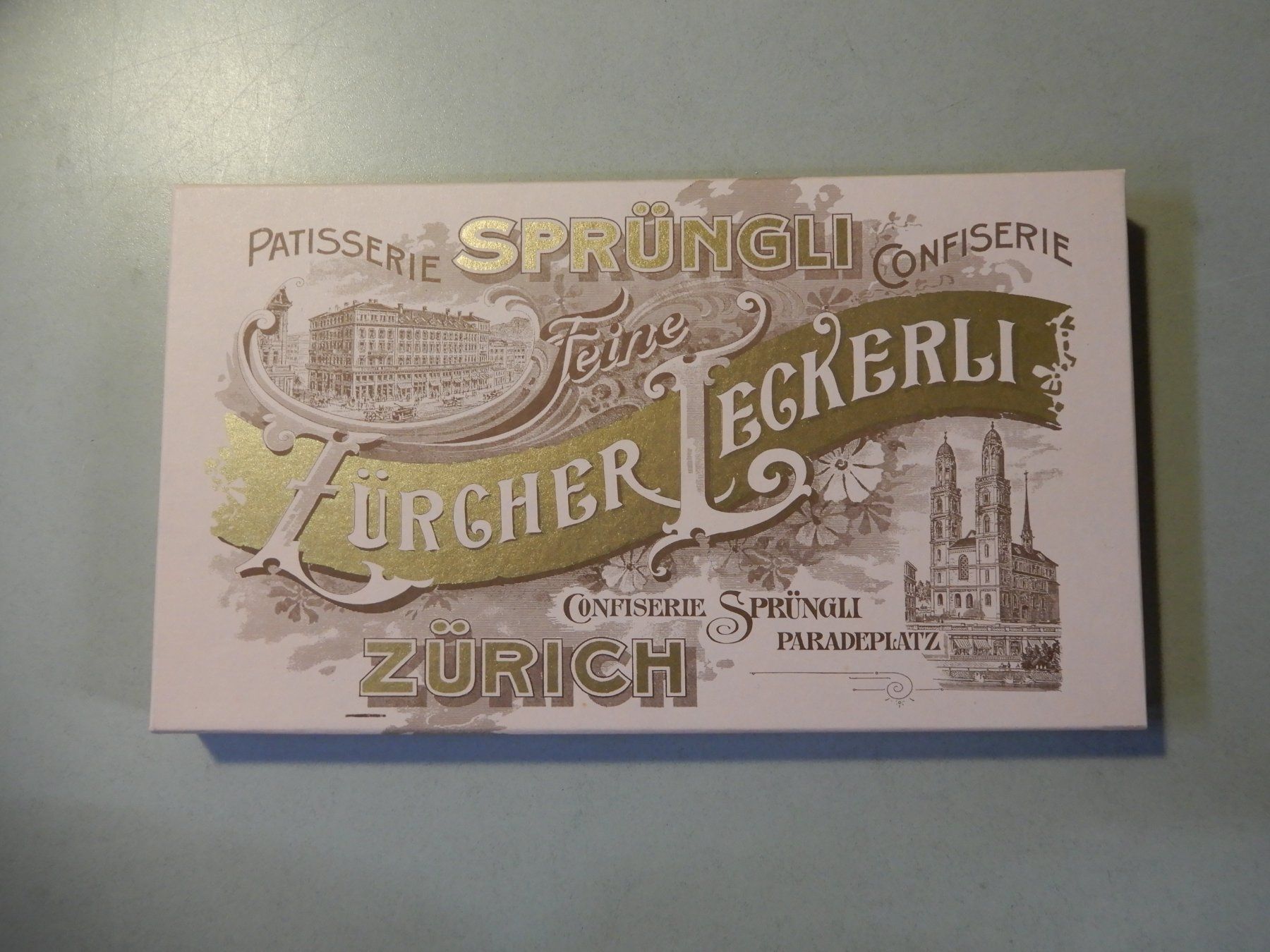 Barattoli: Vintage Sprüngli Zürcher Leckerli Box – Usato da Erstfeld venduto da Uhu1980