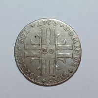 20 Kreuzer 1793 Luzern s-ss