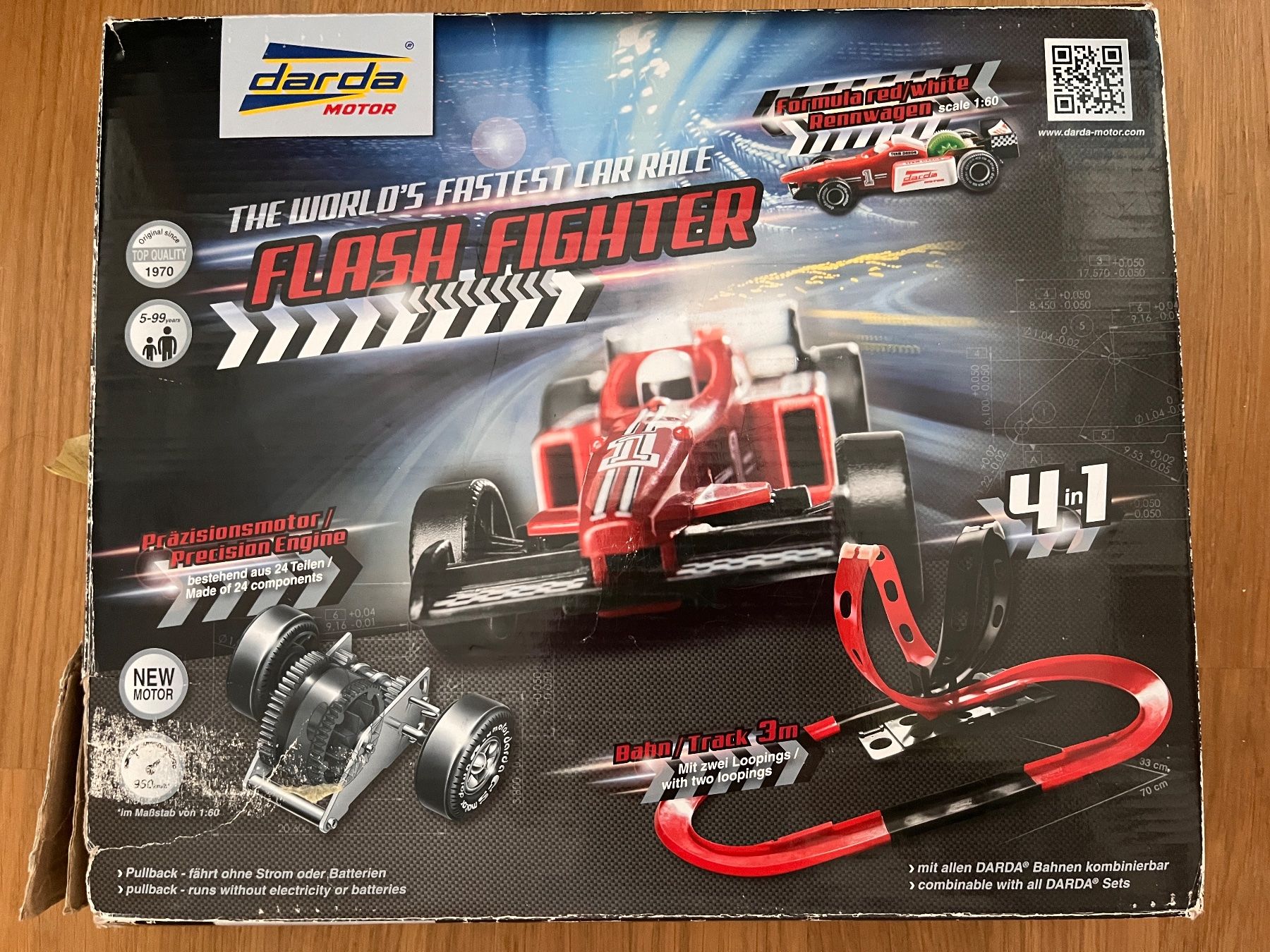 Darda Rennbahnen: Darda Flash Fighter Race Track, inkl. Ersatzmotor – Gebraucht aus Langendorf von Wubri