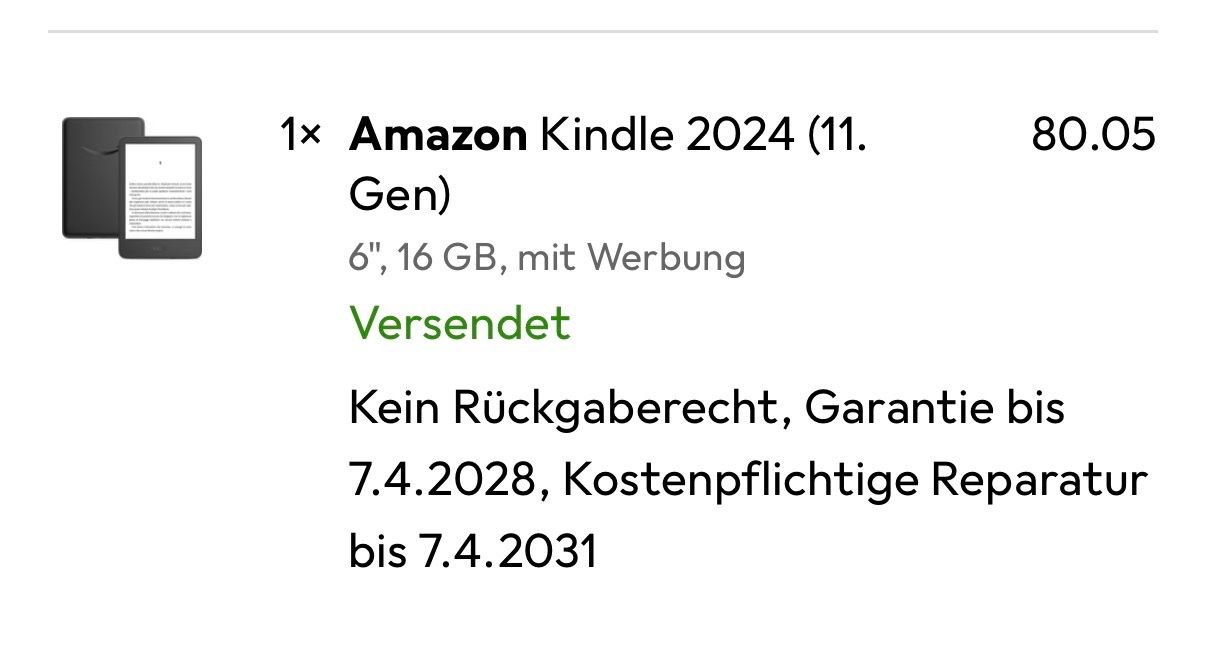 Amazon Tablet PC: E-Reader Amazon Kindle 2024 Neu – Neu (gemäss Beschreibung) aus Kaisten von Mrobbie 2
