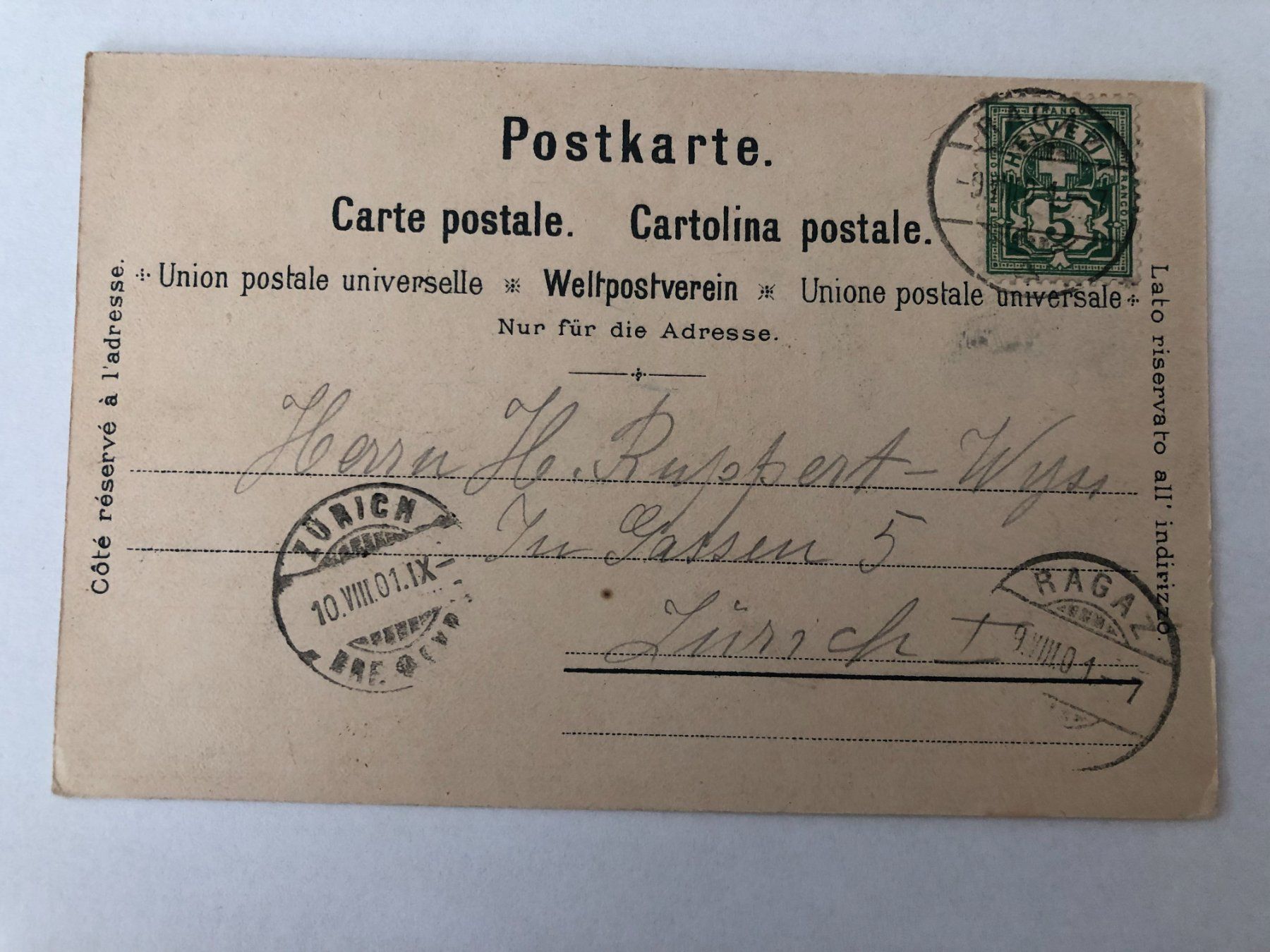Cartes postales: Bad Pfäfers bei Ragaz 1901 – D'occasion à Pfäffikon ZH par Waltoversand 1