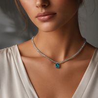 Labradorit Choker Halskette Halsschmuck 39 cm Neu