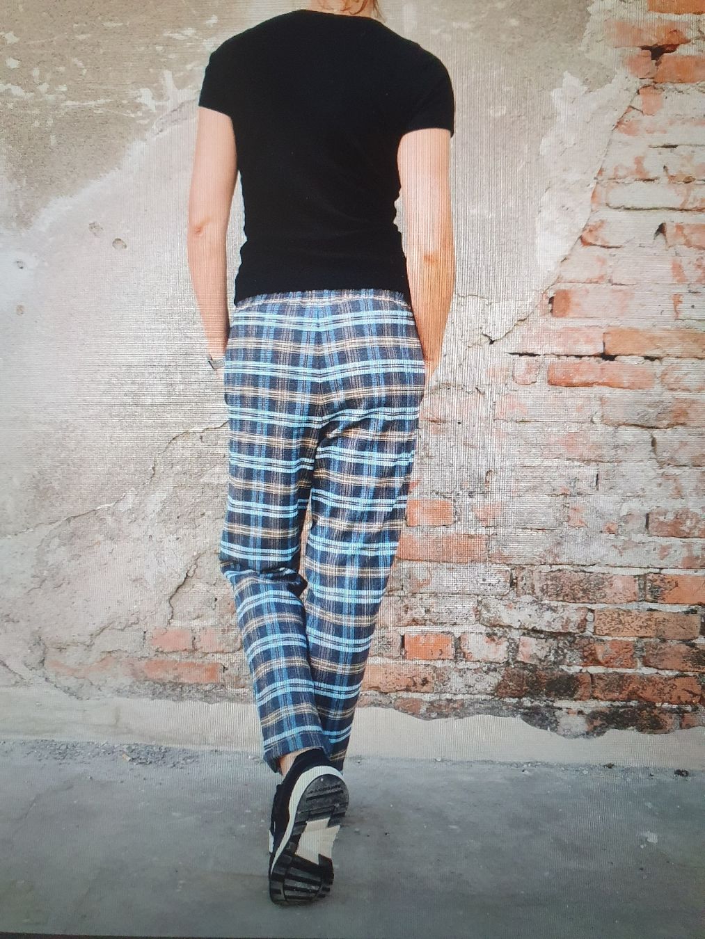 Pantaloni: Karierte Hose Pumphose Haremshose Gr. 36 Wolle – Nuovo (secondo la descrizione) da Stein am Rhein venduto da fusselmaus 2