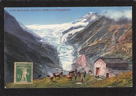 Alp Grüm mit Palügletscher , SBK Nr.171 , datiert 1929