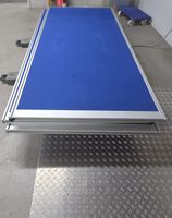 3 Trennwände blau mit Alu Profilrahmen