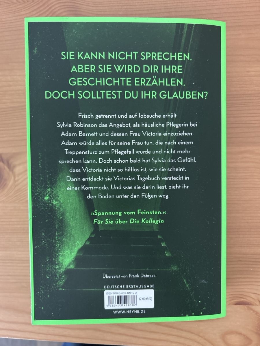 Libri: Die Ehefrau - Freida McFadden Bestseller Thriller – Nuovo (secondo la descrizione) da Amden venduto da Arven-Schmuck 1