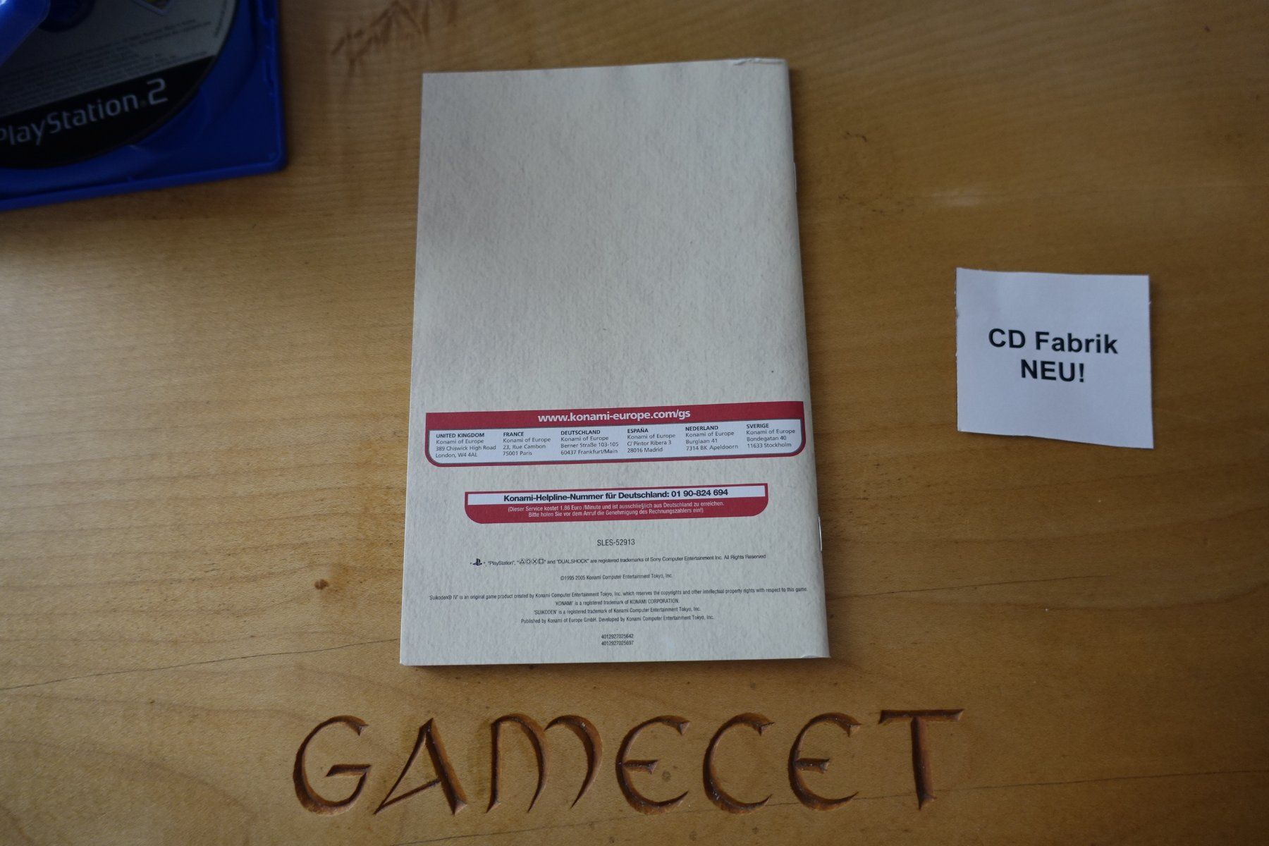 Sony Giochi: Suikoden IV – Usato da Steinach venduto da Gamecet 5