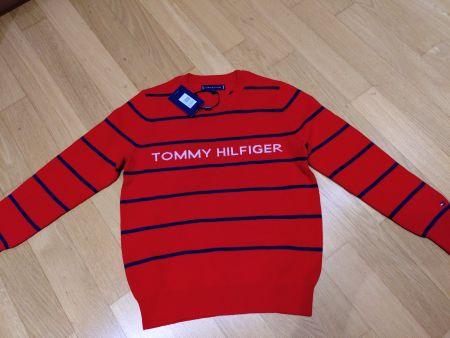 Tommy Hilfiger Jungen Stripe Sweater Pullover GR.:128