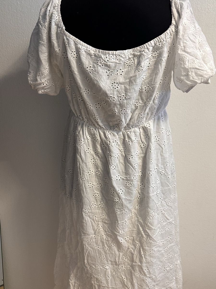 Kleider: Sommerliches weisses Kleid XL – Gebraucht aus Bösingen von ash_jnn8 3