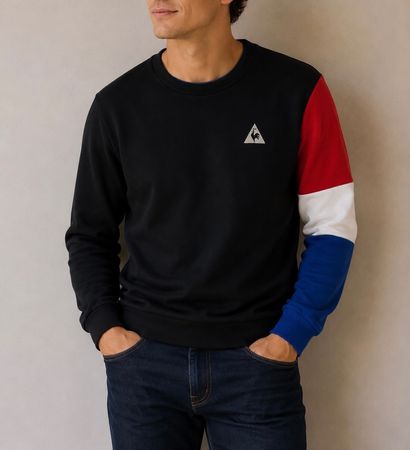 Le Coq Sportif Pullover schwarz Gr. L