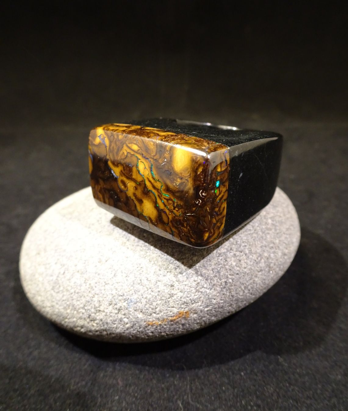 Anelli: Steinring mit Yowah Opal. – Nuovo (secondo la descrizione) da Niederbüren venduto da Raphael014