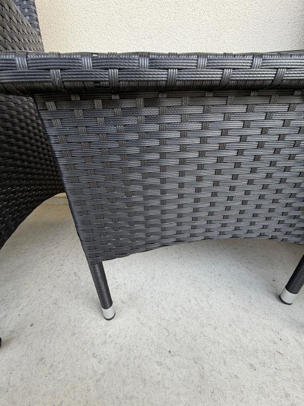 Sessel: 3 teiliges Garten-/Balkon Lounge Set, Polyrattan – Gebraucht aus Luzern von Johannas-flohmarkt 6