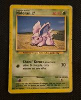 NIDORAN 55/102 BASE SET POKEMON VINTAGE 1999 FRANÇAIS
