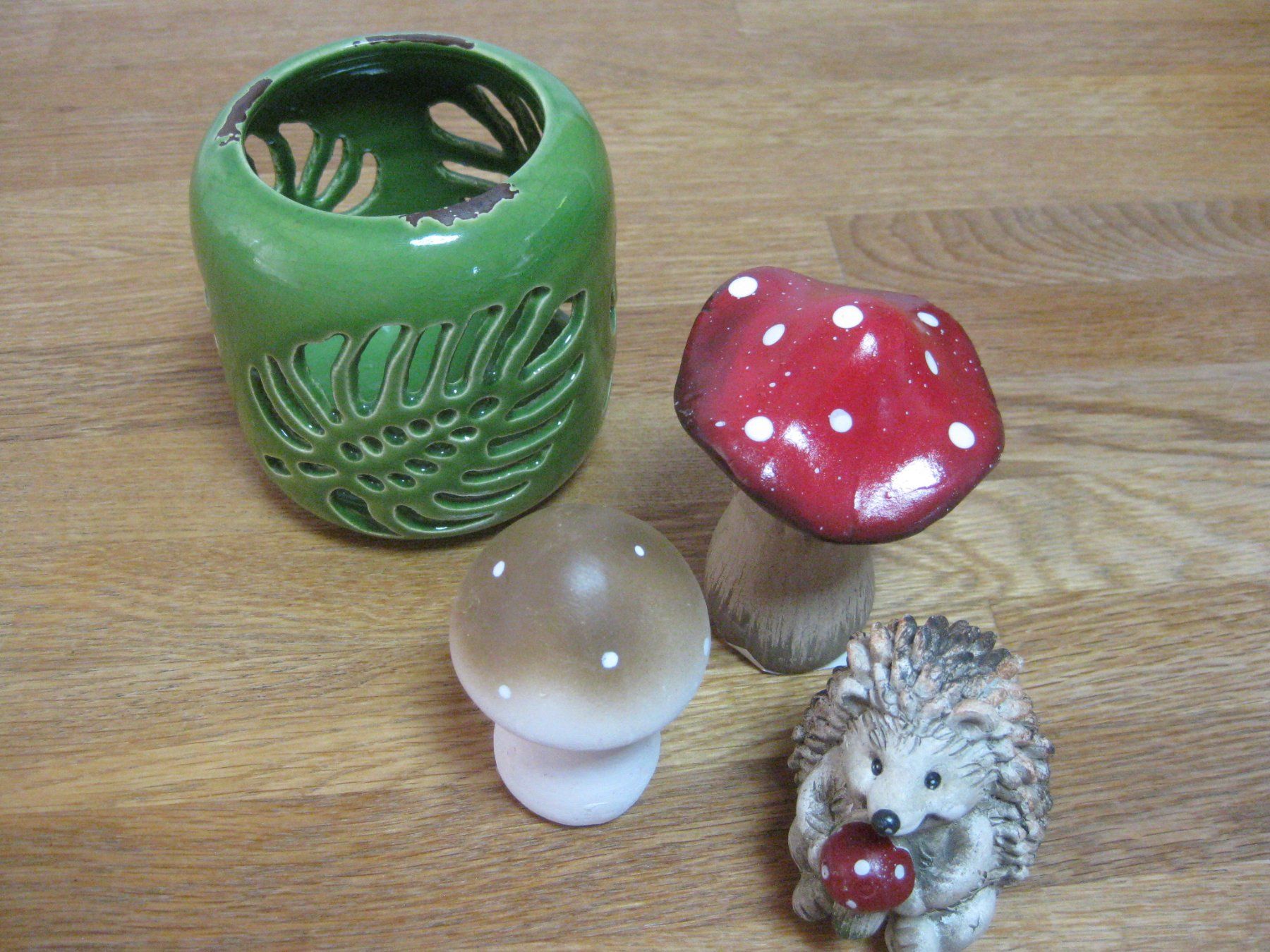 Toutes les décorations: 2 schöne PILZE und 1 TEELICHT und 1IGEL – Neuf (Voir description) à Romanshorn par Wazoohandlung 7