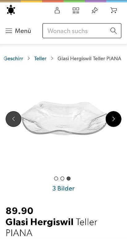Glasi Hergiswil Piatti: Glasi Hergiswil Teller 27cm – Usato da St. Gallen venduto da dan_w62f