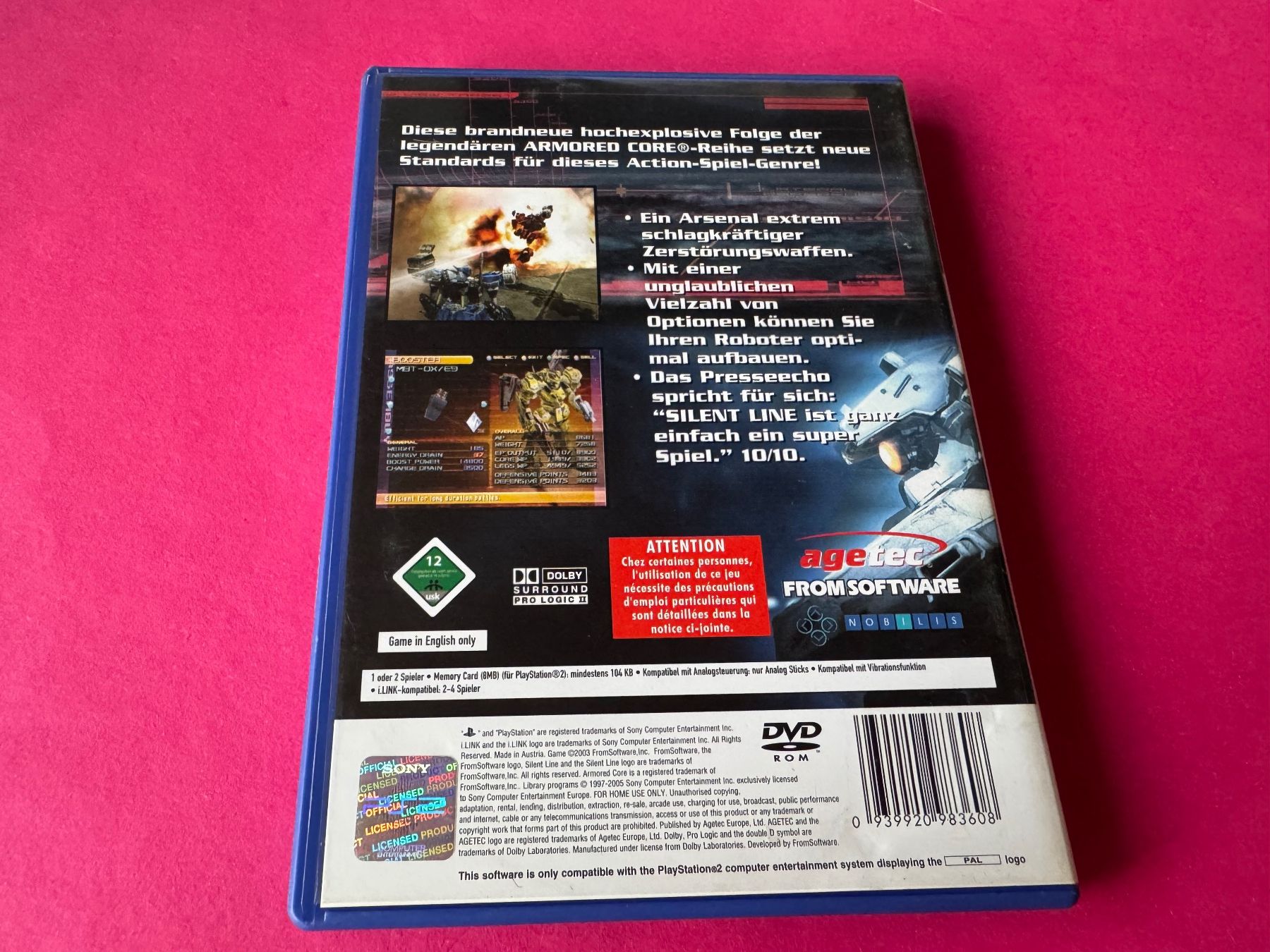 Sony Giochi: SILENT LINE ARMORED CORE SPIEL FÜR PS2 – Usato da Hägendorf venduto da Briansgameshop 2
