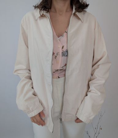 H&M Cordjacke Beige Gr. L 