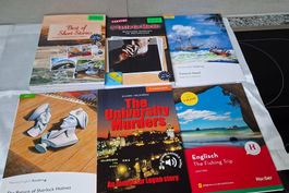 6 Stück English Lernbücher von Level 1 bis 4