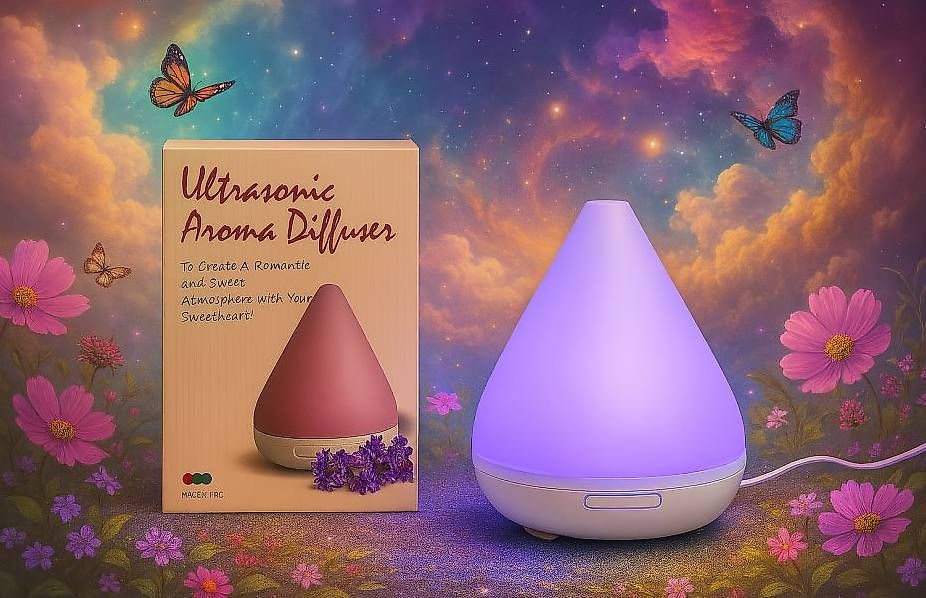 Diffusori di oli essenziali: Vernebler / Luftbefeuchter / Aroma Diffuser – Nuovo e nell'imballaggio originale da Kölliken venduto da Peter-Moebel