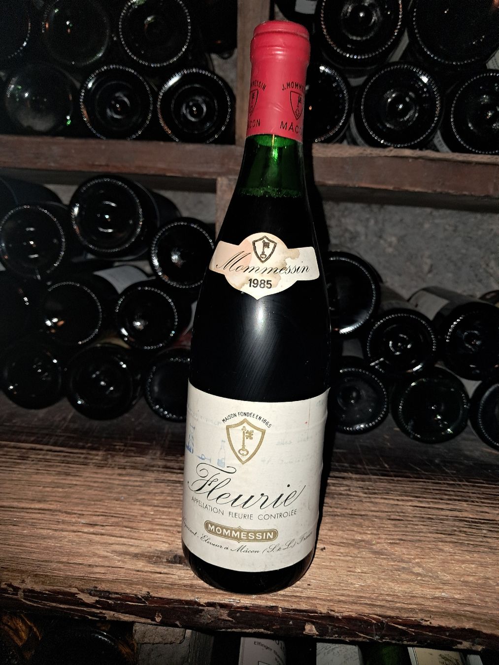 Vino: Mommessin Fleurie 1985 – Nuovo e nell'imballaggio originale da Le locle venduto da juliensaran