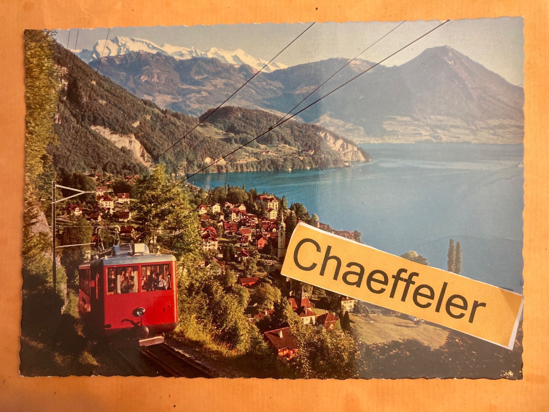 Cartoline postali: Vitznau am Vierwaldstättersee mit – Usato da Zürich venduto da Chaeffeler