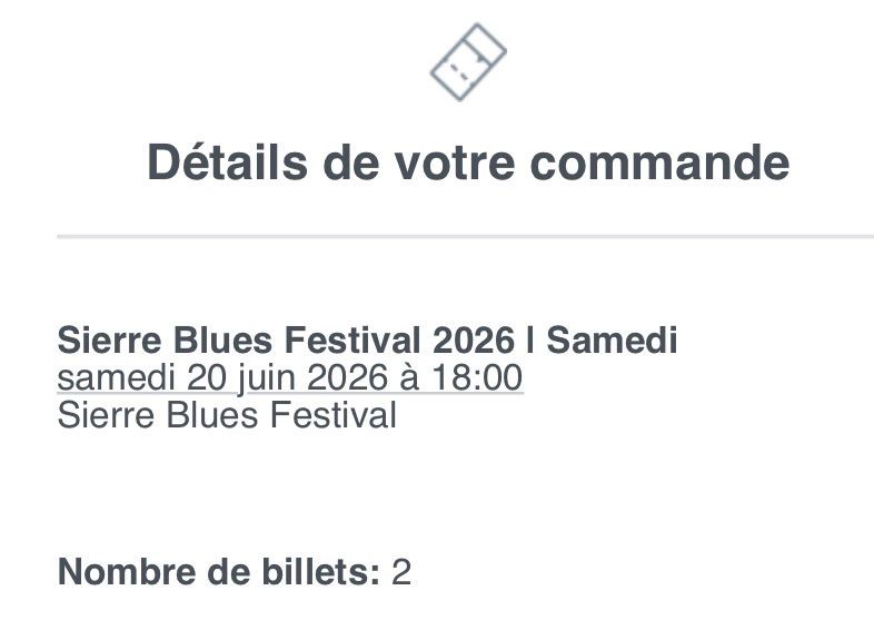 Tickets: Sierre Blues 20.06.2026 – Neu (gemäss Beschreibung) aus Sierre von Bilgi3