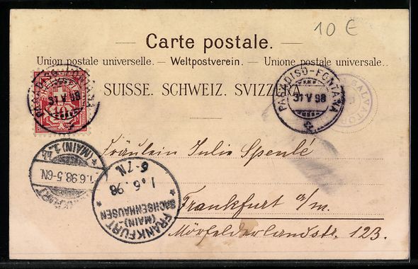 Cartes postales: Litho Lugano, Totalansicht mit Bergbahn – D'occasion à Berlin par bartko-reher 1