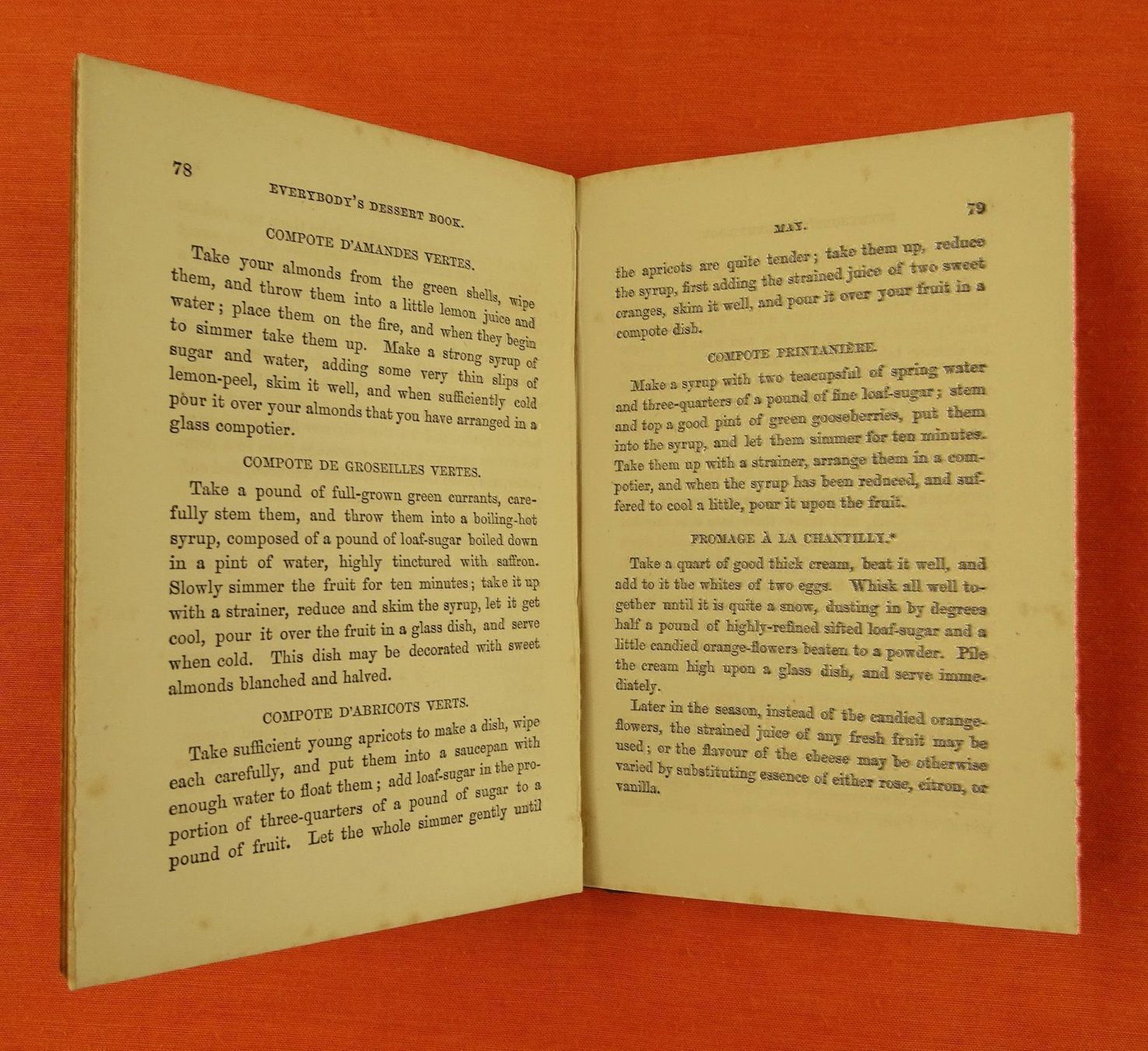 Bücher: FOREIGN DESSERTS FOR ENGLISH TABLES 1862 – Gebraucht aus Grüningen von Kartensammler 8