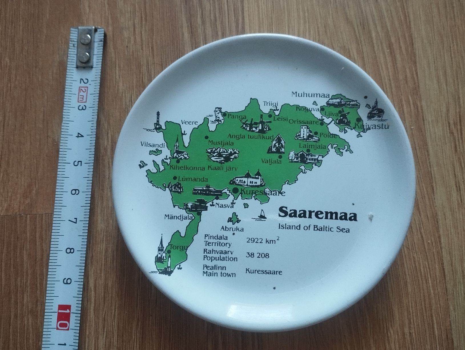 Piatti: saaremaa Estland Teller Souvenir estonia eesti – Usato da Dübendorf venduto da namor00