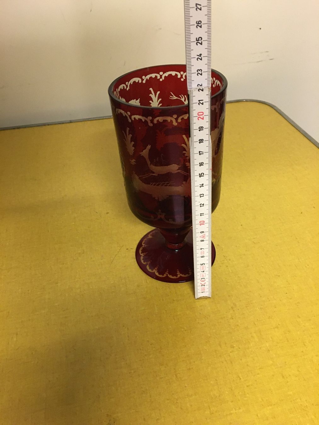 Bicchieri: Alte Böhmische Glas Pokal. – Usato da Lanzenhäusern venduto da vic63 8