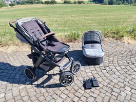 Kinderwagen ABC Salsa 4 Air mit Babywanne und Adapter