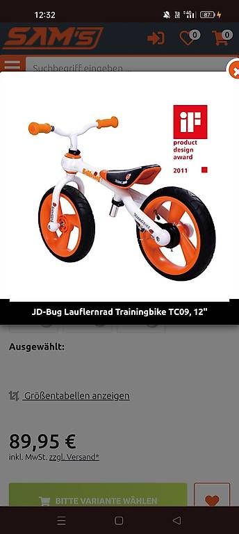 Veicoli per bambini: jdbug velo kind – Usato da Zürich venduto da Orkageta 2
