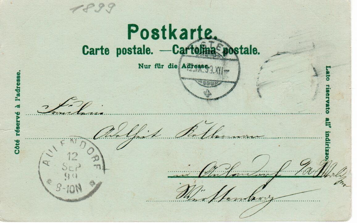Cartes postales: Gruss aus Uster 1899 – D'occasion à Wolhusen par Curver9 1